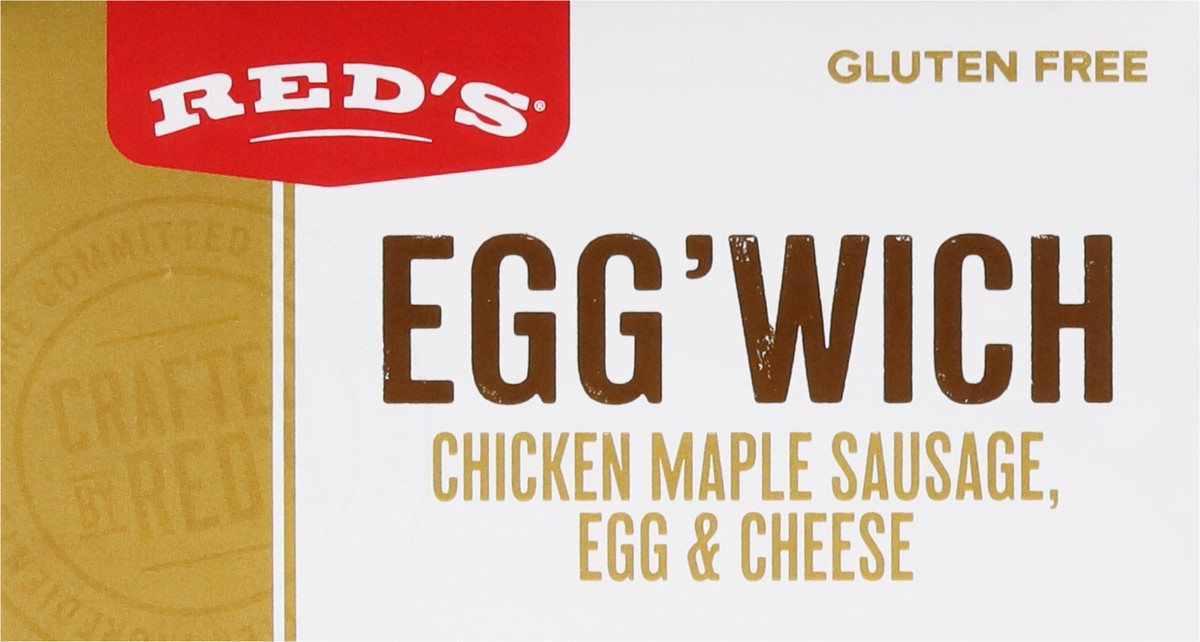 slide 8 of 16, Red's Chicken Maple Sausage Egg'Wich 2pk, 2 ct