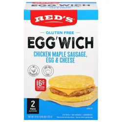 Red''s Egg''Wich Chicken Maple Sausage Frozen Breakfast Sandwich