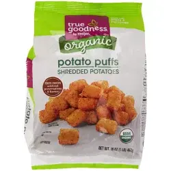 True Goodness Organic Potato Puffs Shredded Potatoes