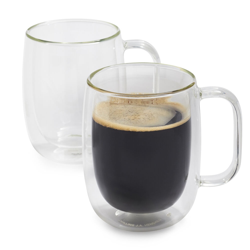 slide 1 of 1, Zwilling Sorrento Plus Double-Wall Coffee Glasses, Clear, 12 oz