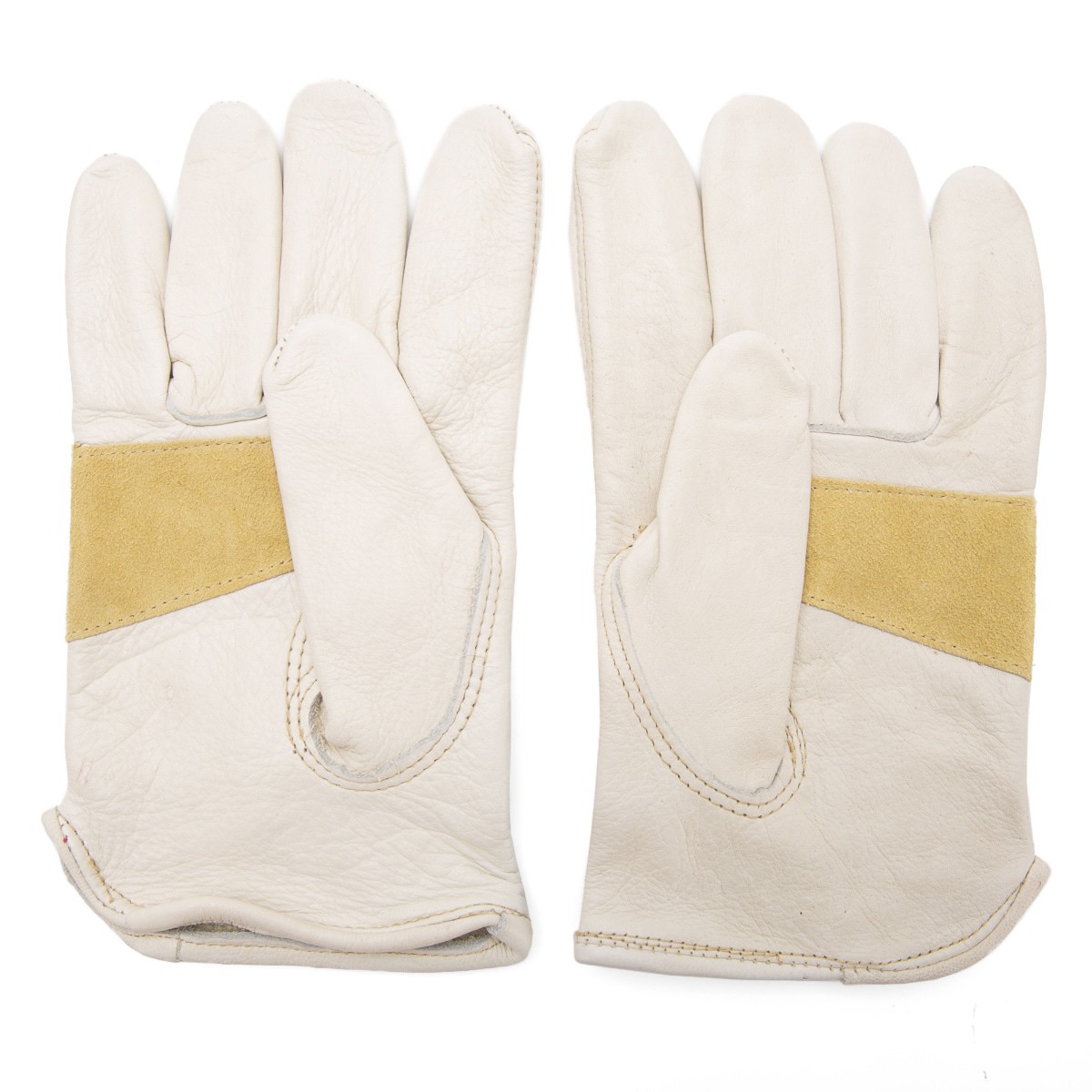 slide 5 of 6, Project Source Large Off-white Leather Construction Gloves 1 -Pairs, 1 ct
