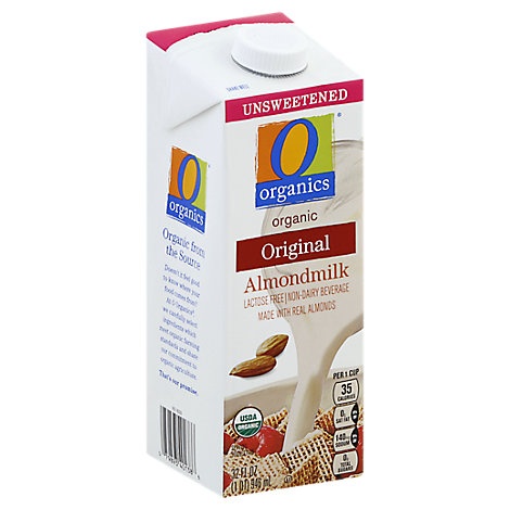 slide 1 of 1, O Organics Almondmilk Original Unswtnd, 32 fl oz