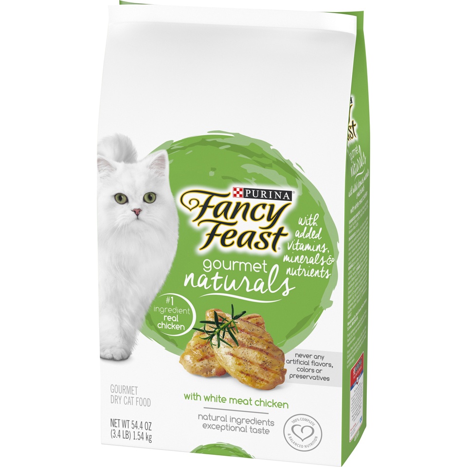 slide 3 of 9, Fancy Feast Gourmet Naturals With White Meat Chicken, 54.4 oz