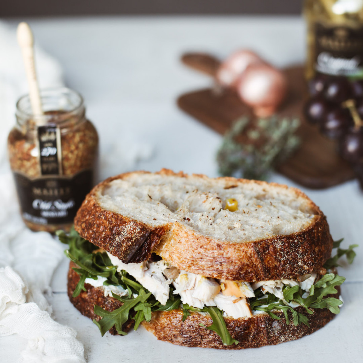 slide 3 of 4, Maille Whole Grain Old Style Mustard Mustard, 7.3 oz