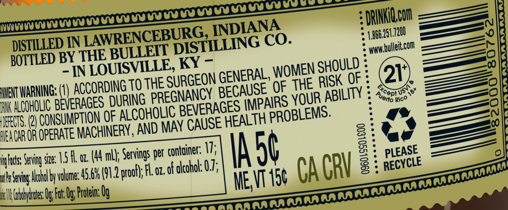 slide 3 of 3, Bulleit Rye 10 Year, 