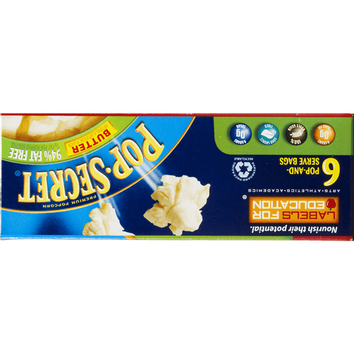 slide 8 of 9, Pop-Secret Buttered 94% Fat Free Popcorn, 6 ct