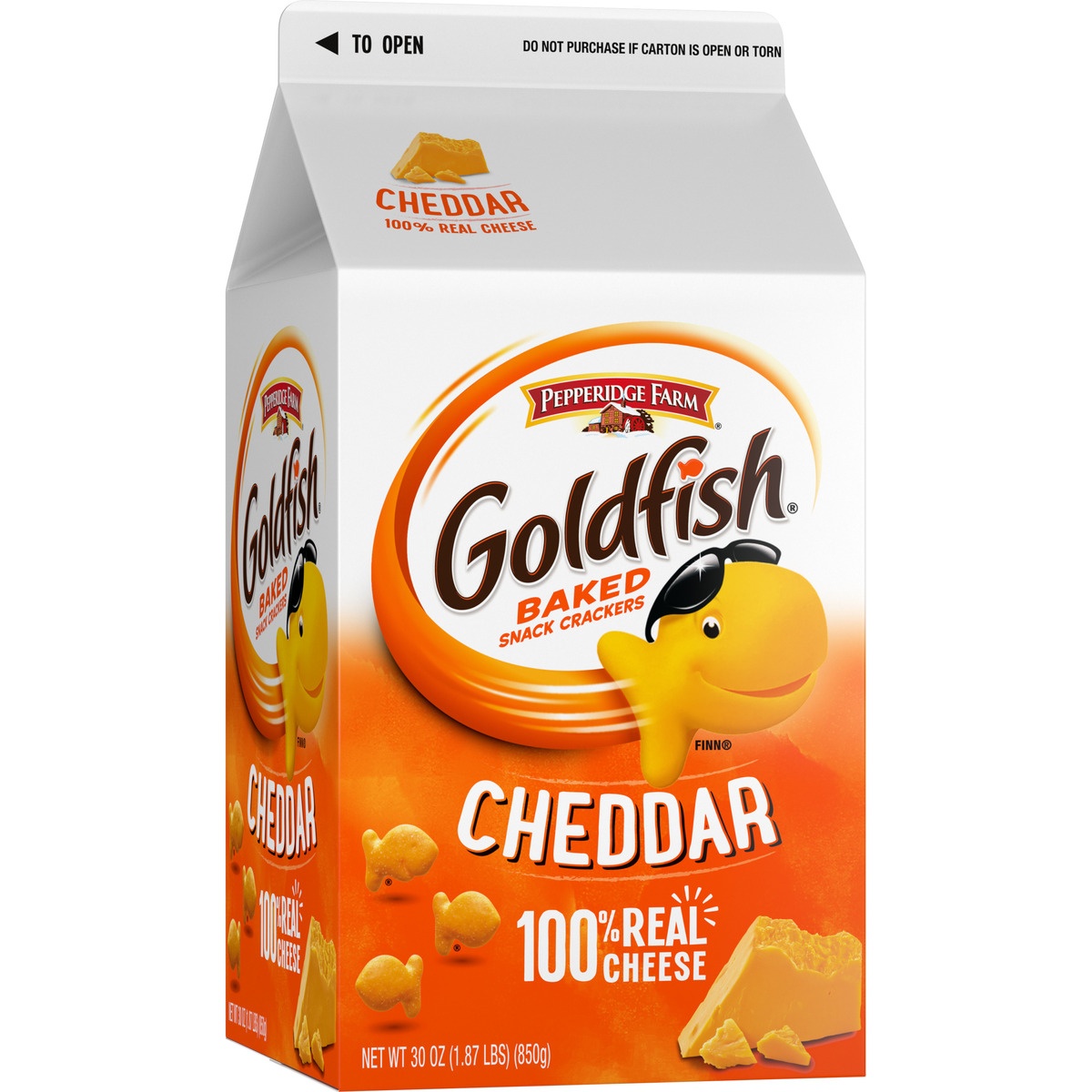 slide 2 of 11, Pepperidge Farm Goldfish Cheddar Baked Snack Crackers, 30 oz