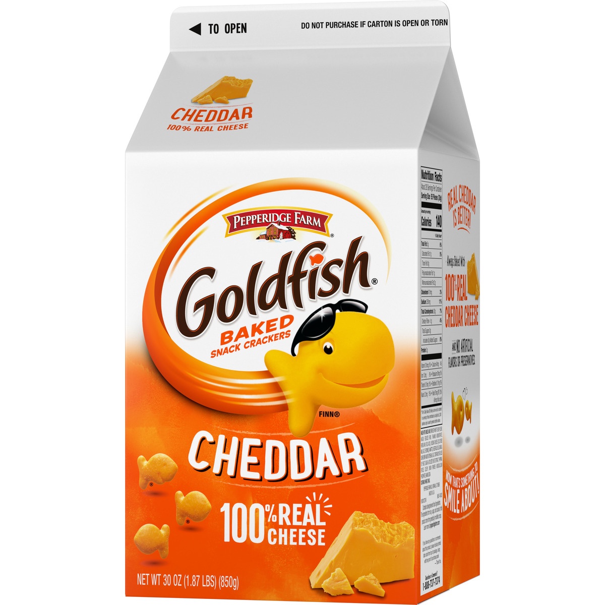 slide 3 of 11, Pepperidge Farm Goldfish Cheddar Baked Snack Crackers, 30 oz