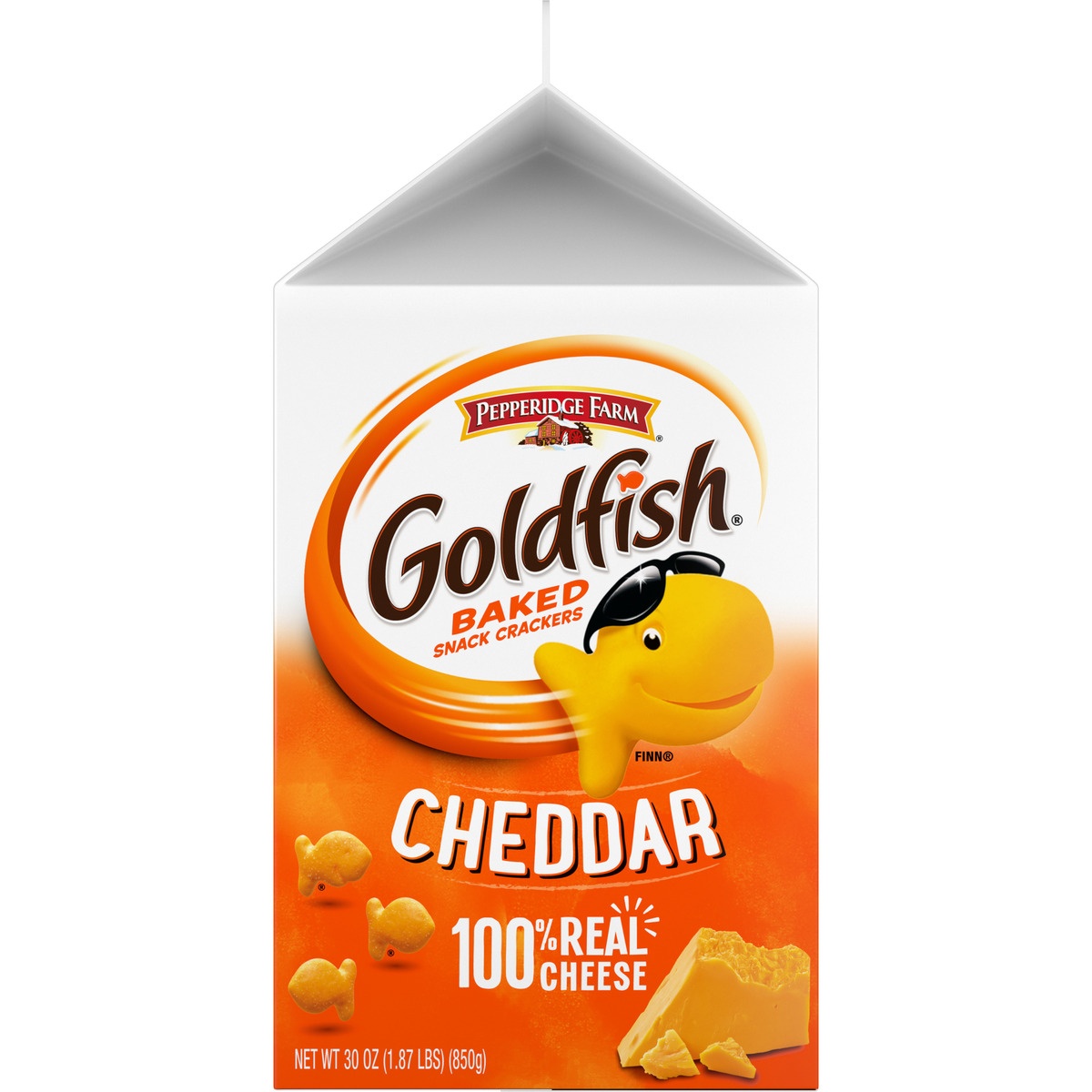 slide 7 of 11, Pepperidge Farm Goldfish Cheddar Baked Snack Crackers, 30 oz