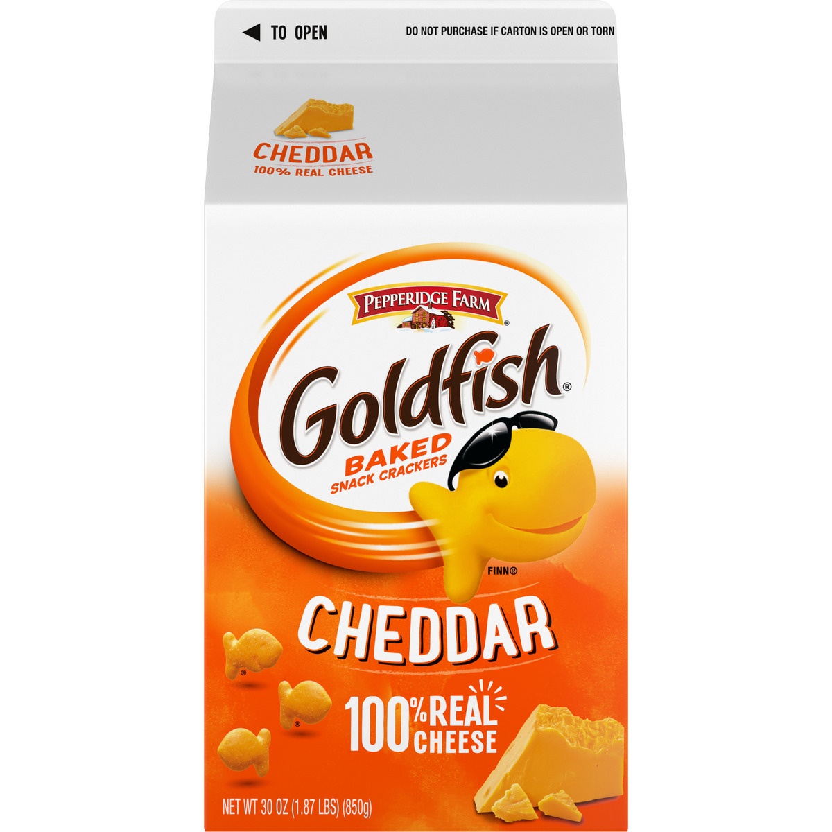 slide 11 of 11, Pepperidge Farm Goldfish Cheddar Baked Snack Crackers, 30 oz
