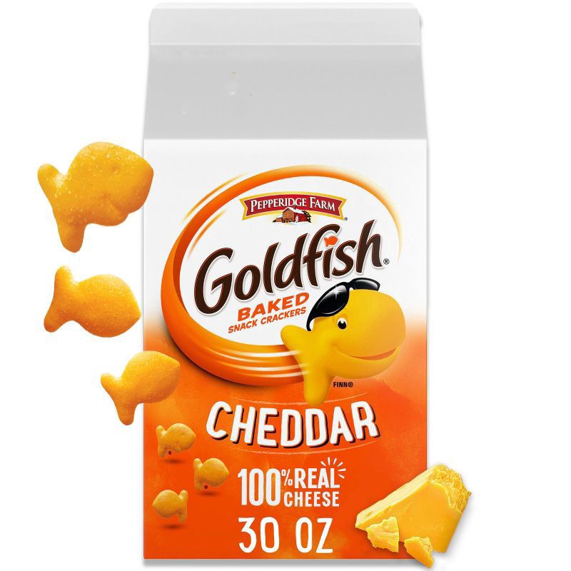 slide 1 of 5, Goldfish Cheddar Baked Snack Crackers - 30oz, 30 oz