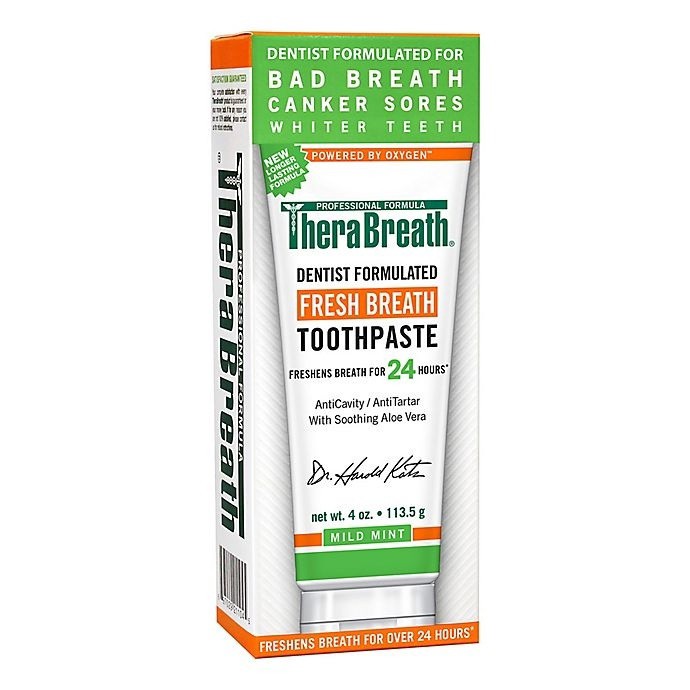 slide 1 of 6, TheraBreath Toothpaste 4 oz, 4 oz