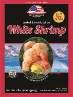 Great American Cooked & Peeled Tail-On White Shrimp