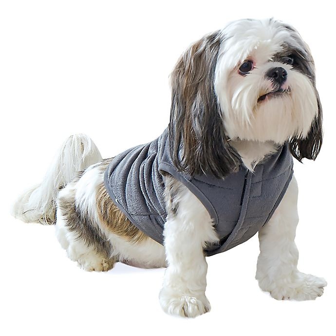 slide 1 of 1, Therapedic Small Weighted Pet Vest - Grey, 1 ct