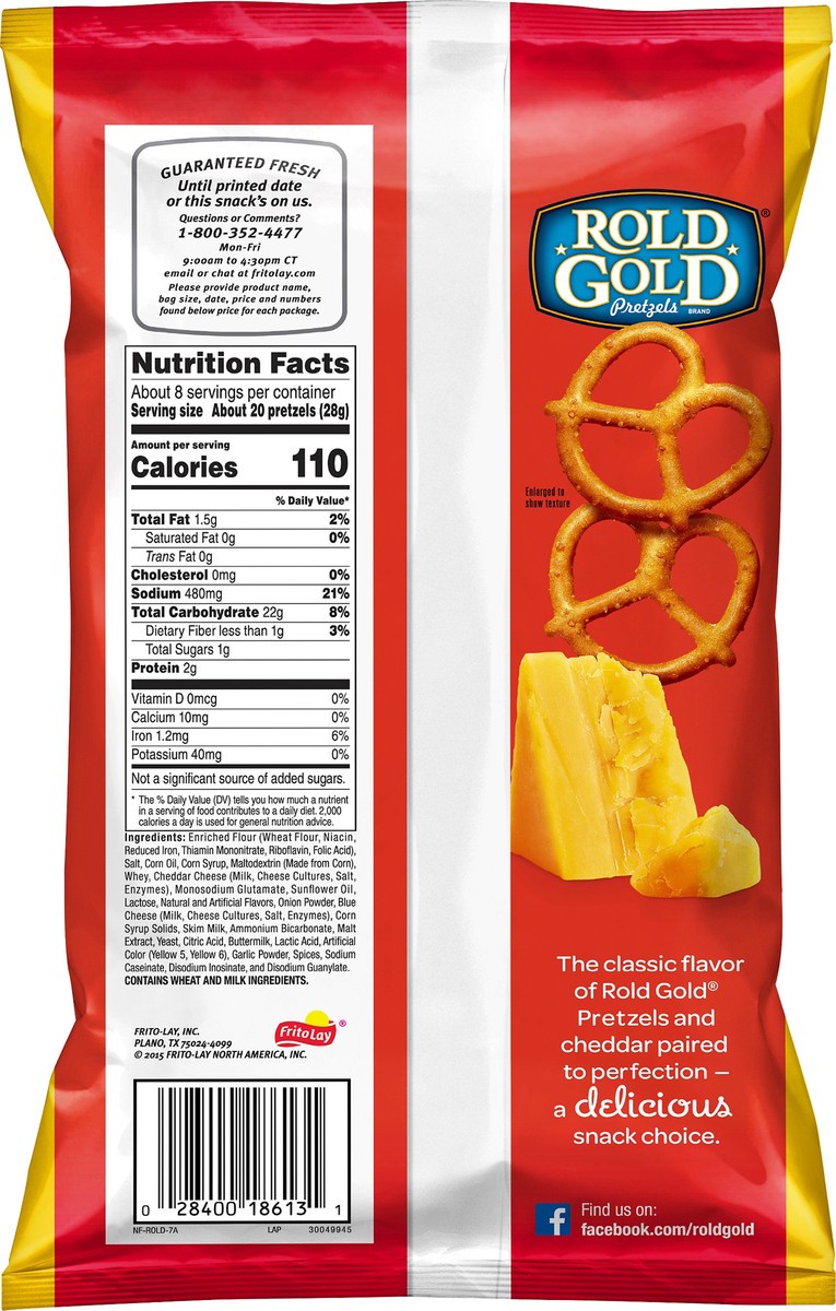 slide 5 of 7, Rold Gold Pre-Priced $2 Tiny Twists Cheddar Flavored Pretzels 7.05 oz, 7.05 oz