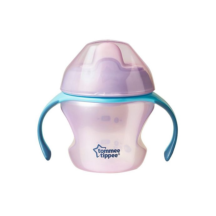 slide 1 of 5, Tommee Tippee First Sips Transition Cup - Pink, 5 oz