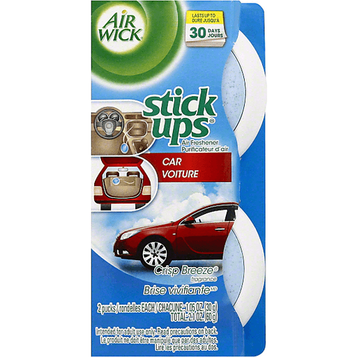 slide 2 of 2, Air Wick Stick Ups Crisp Breeze Car Air Freshener, 2 ct