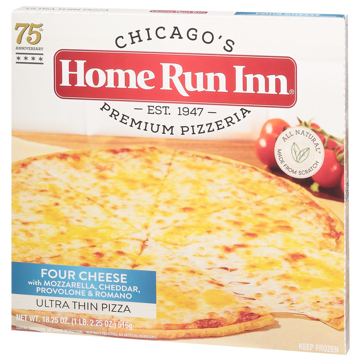 slide 4 of 13, Home Run Inn Ultra Thin Four Cheese Pizza 18.25 oz, 18.25 oz