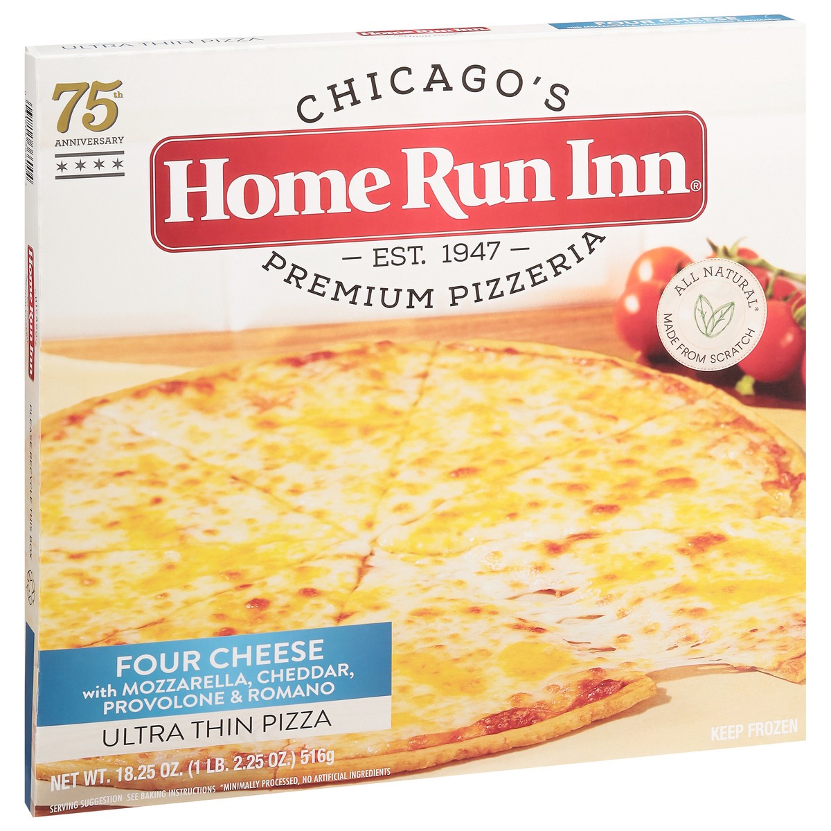 slide 11 of 13, Home Run Inn Ultra Thin Four Cheese Pizza 18.25 oz, 18.25 oz