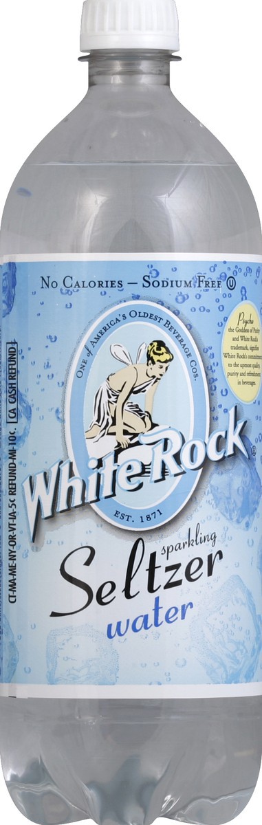 slide 4 of 4, White Rock Seltzer Water - 1 liter, 1 liter