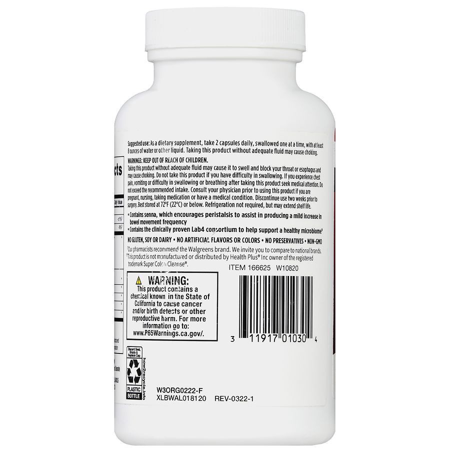 slide 2 of 5, Walgreens Colon Detox, 120 ct