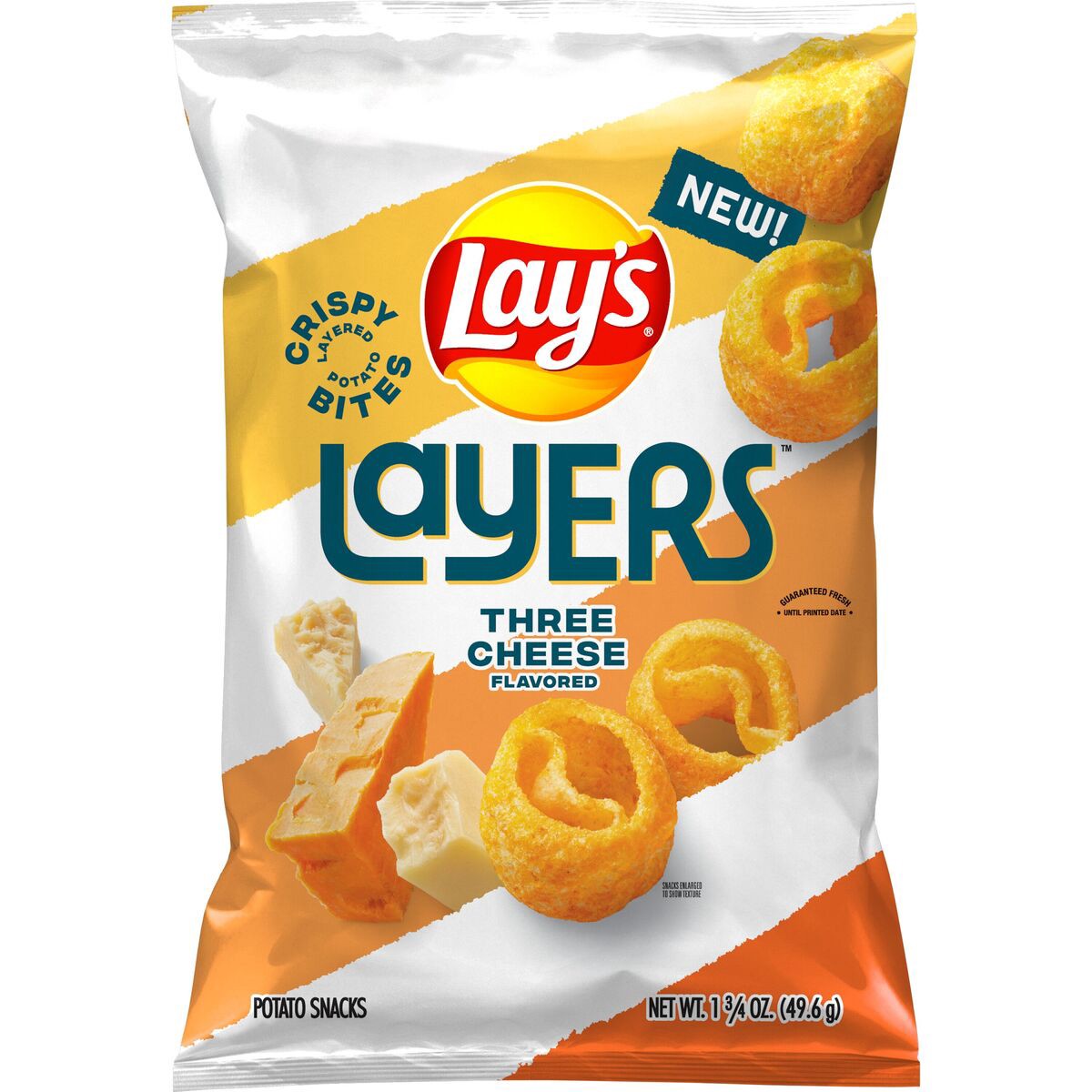 slide 2 of 4, Lay's Layers Three Cheese Flavored Potato Snacks - 1.75 oz, 1.75 oz