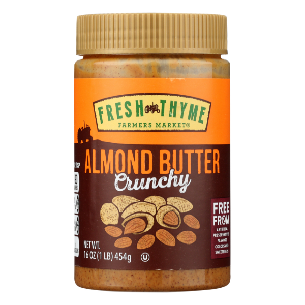 slide 1 of 1, Fresh Thyme Crunchy Almond Butter, 1 ct