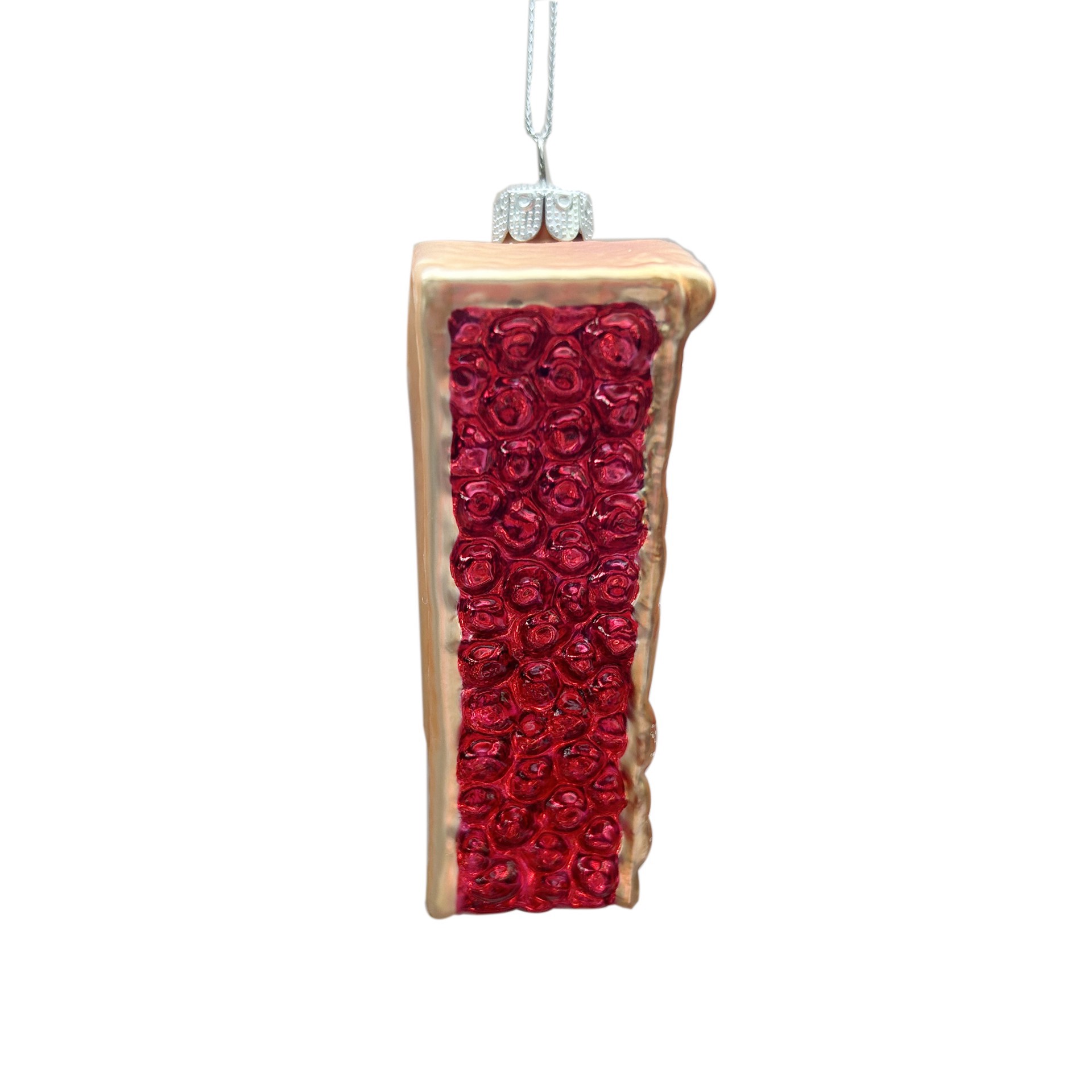 slide 2 of 3, 4.25" Glass Cherry Pie Ornament By Ashland, 3.75 in x 1 in x 4.25 in