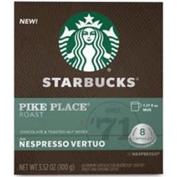 STARBUCKS by Nespresso Vertuo Line Pike Place Roast 8ct
