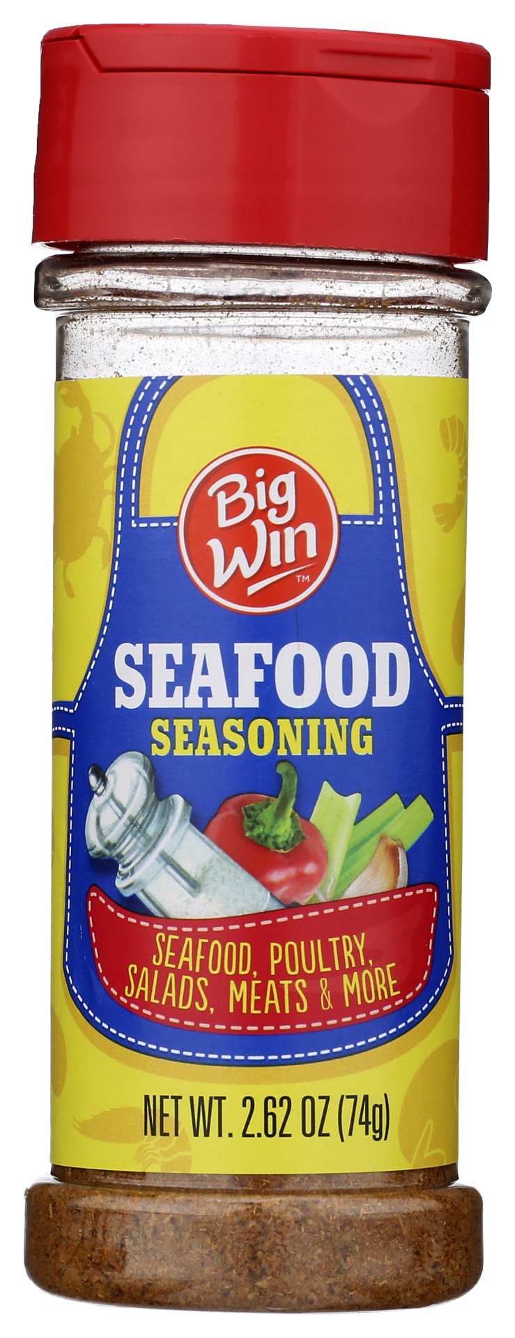 slide 1 of 4, Big Win Seafood Seasoning, 2.6 oz