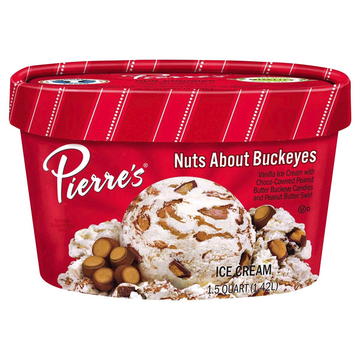 slide 1 of 9, Pierre's Nuts About Buckeyes Ice Cream, 48 fl oz