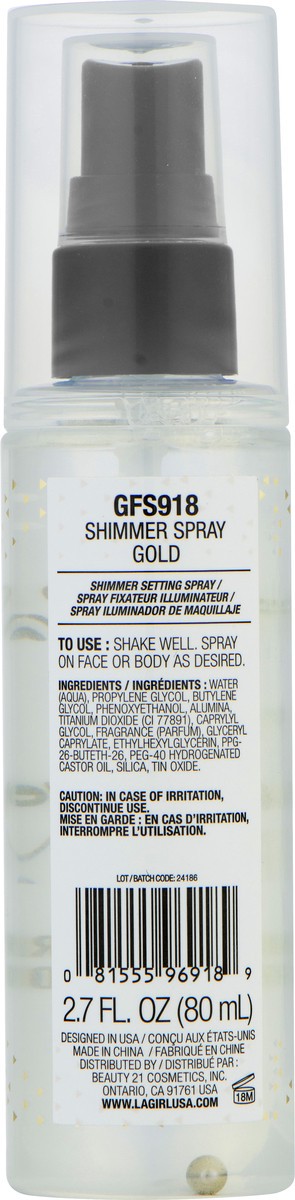 slide 6 of 7, L.A. Girl Shimmer Spray 2.7 oz, 2.705 fl oz