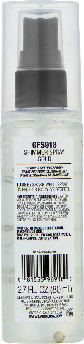 slide 4 of 7, L.A. Girl Shimmer Spray 2.7 oz, 2.705 fl oz