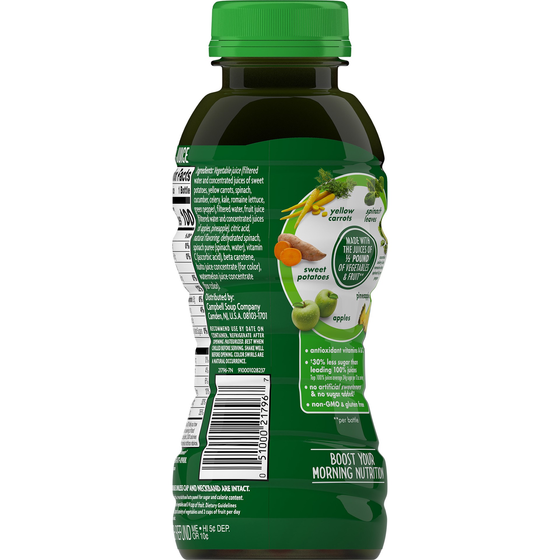 slide 2 of 5, V8 Lower Sugar Healthy Greens Juice - 12 fl oz, 12 fl oz