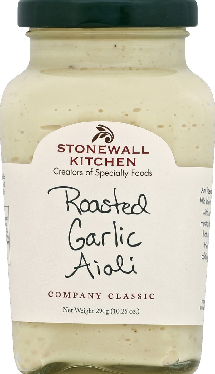 slide 2 of 2, Stonewall Kitchen Aioli, Gluten Free, Roasted Garlic, 10.25 oz