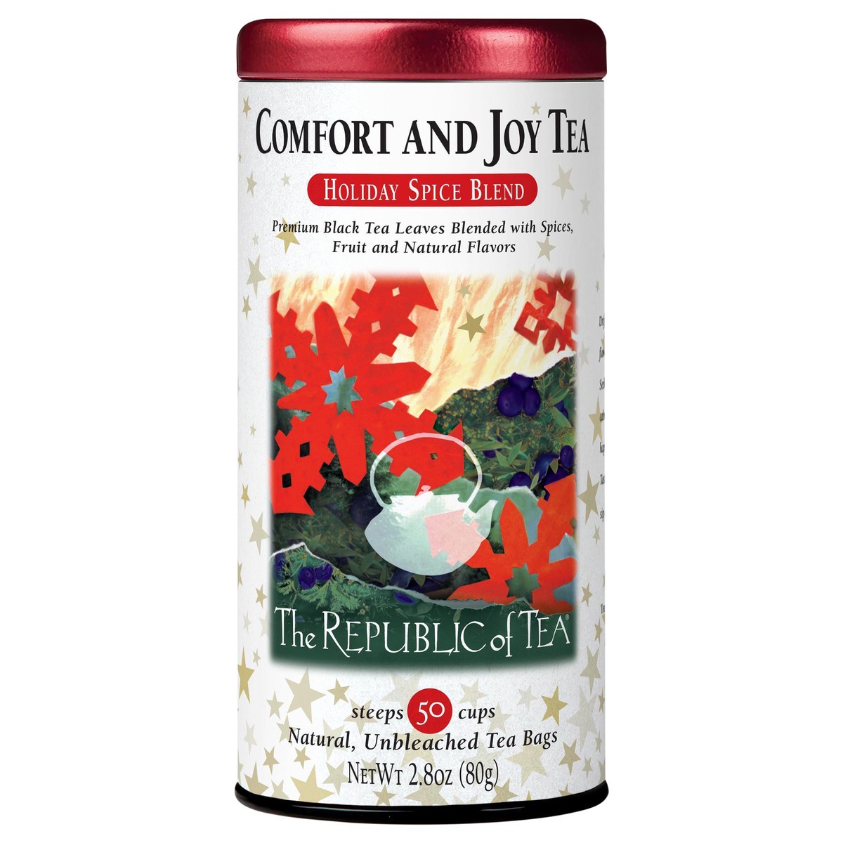 slide 1 of 9, The Republic of Tea Comfort And Joy Tea - 50 ct, 50 ct