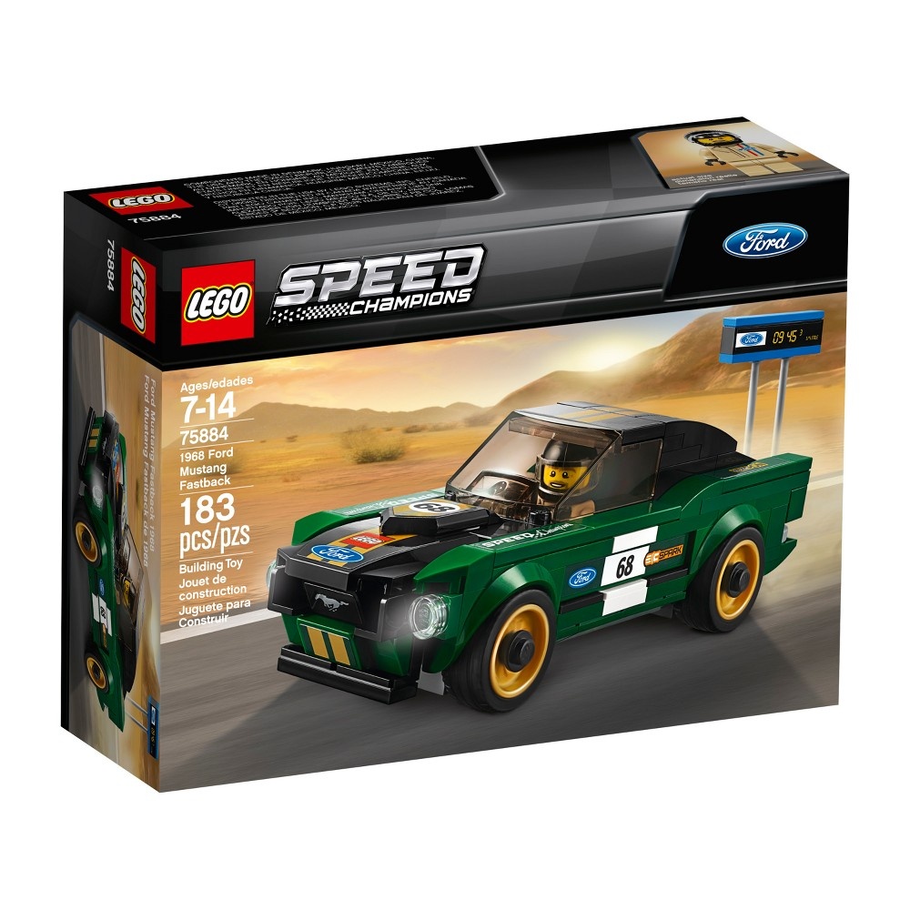 slide 3 of 8, LEGO Speed Champions 1968 Ford Mustang Fastback 75884, 1 ct