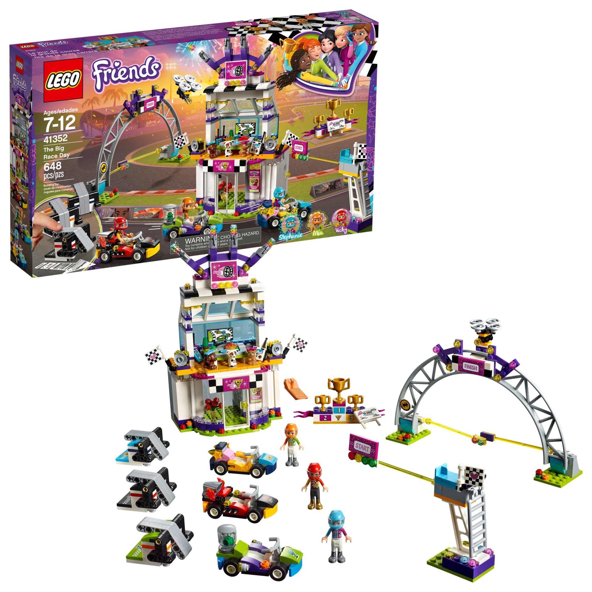 slide 1 of 6, LEGO Friends The Big Race Day 41352, 1 ct