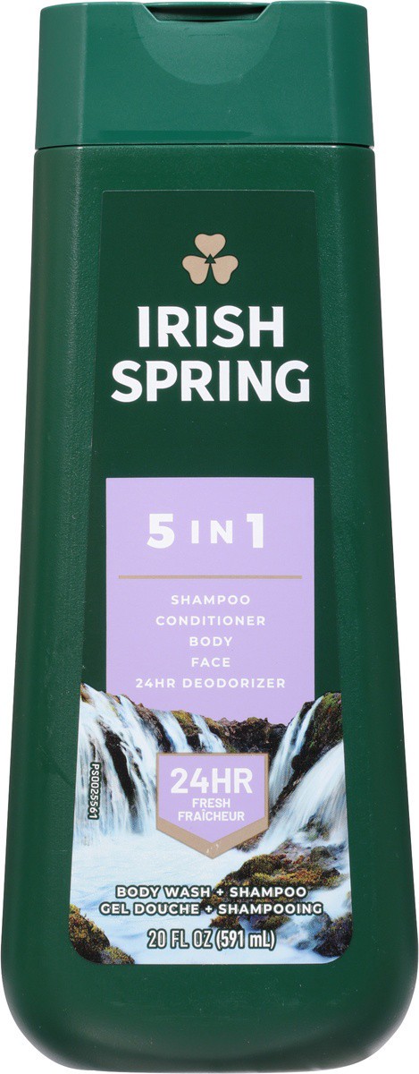 slide 7 of 9, Irish Spring 5-in-1 Body Wash for Men, 20 Oz, 20 fl oz