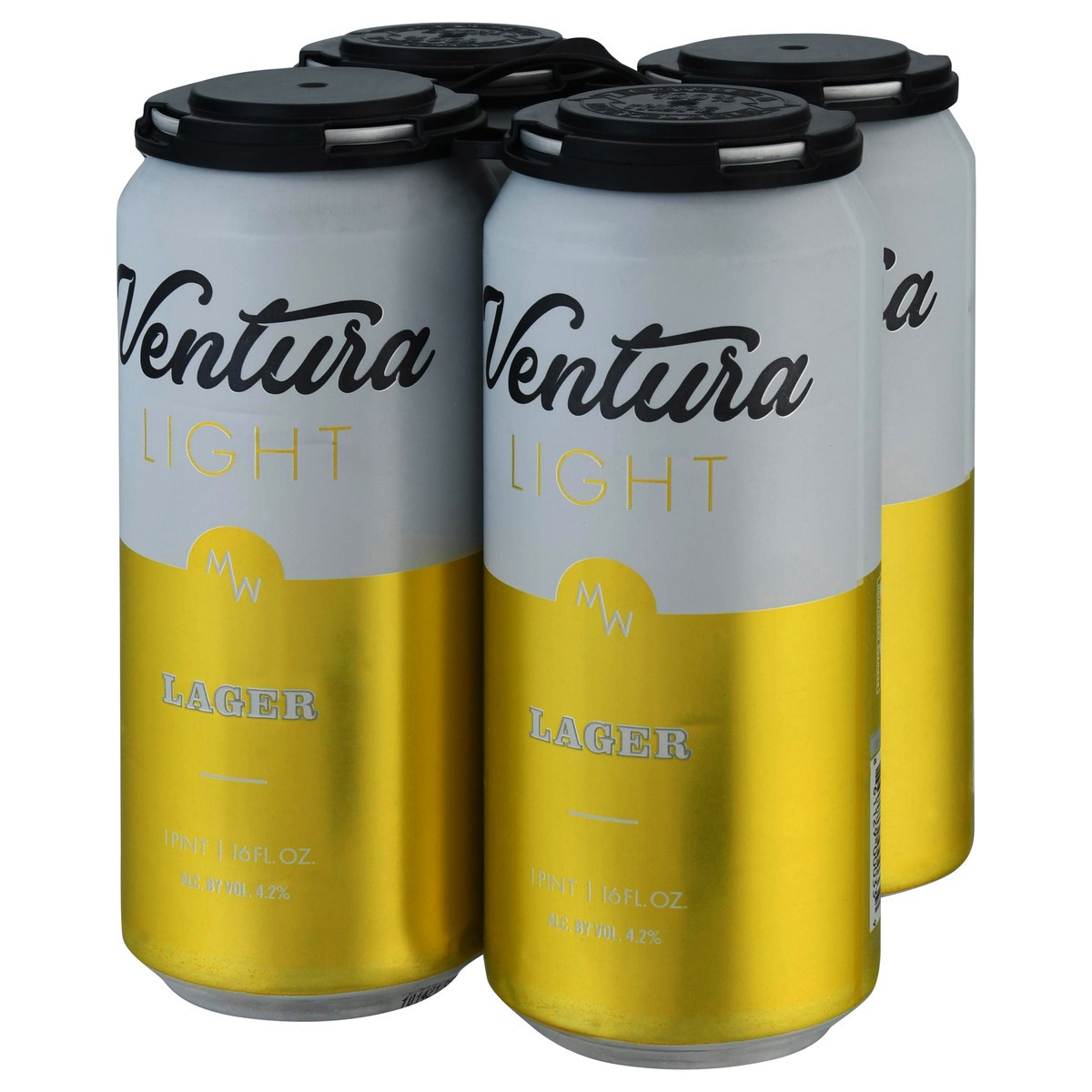 slide 4 of 4, Ventura Light Lager Beer 4 Cans 16 fl oz Can 4 ea, 4 ct; 16 oz