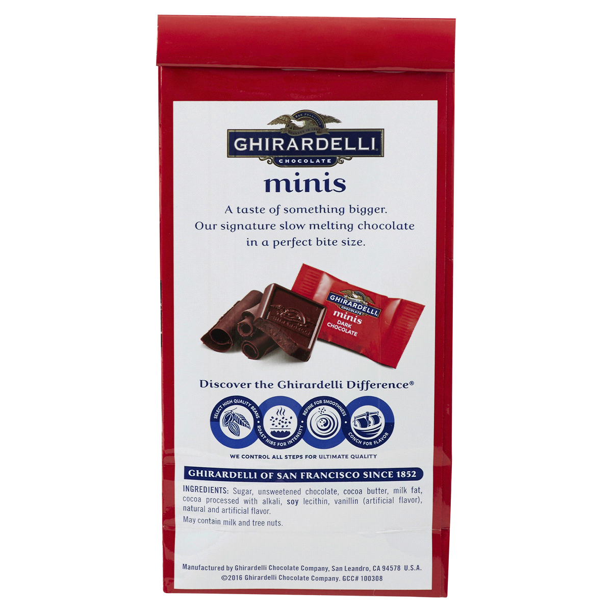 slide 2 of 2, Ghirardelli Minis Dark Chocolate Squares, 4.4 oz