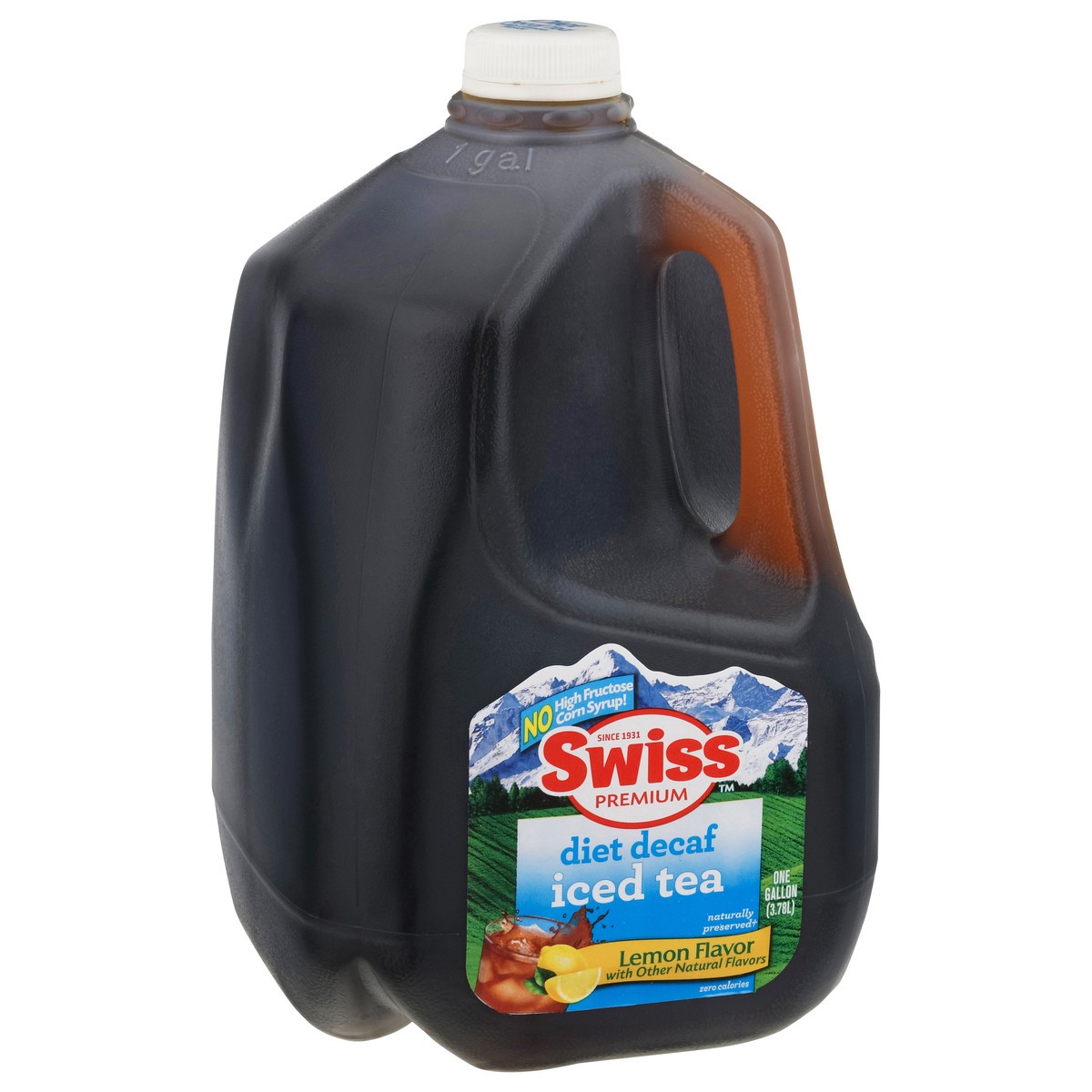 slide 11 of 13, Swiss Premium Diet Decaf Lemon Flavor Iced Tea - 1 gal, 1 gal