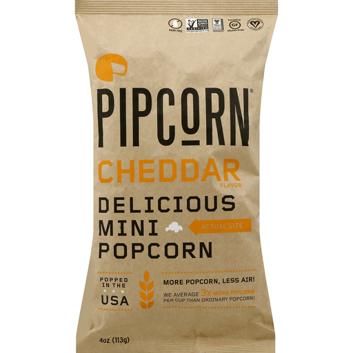 slide 1 of 1, Pipcorn Cheddar Delicious Mini Popco, 4 oz