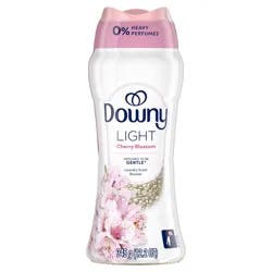 Downy Light Laundry Scent Booster Beads, Cherry Blossom Scent, 12.2 OZ, In-wash fabric beads designed to be gentle with a light boost of scent, No Heavy Perfumes