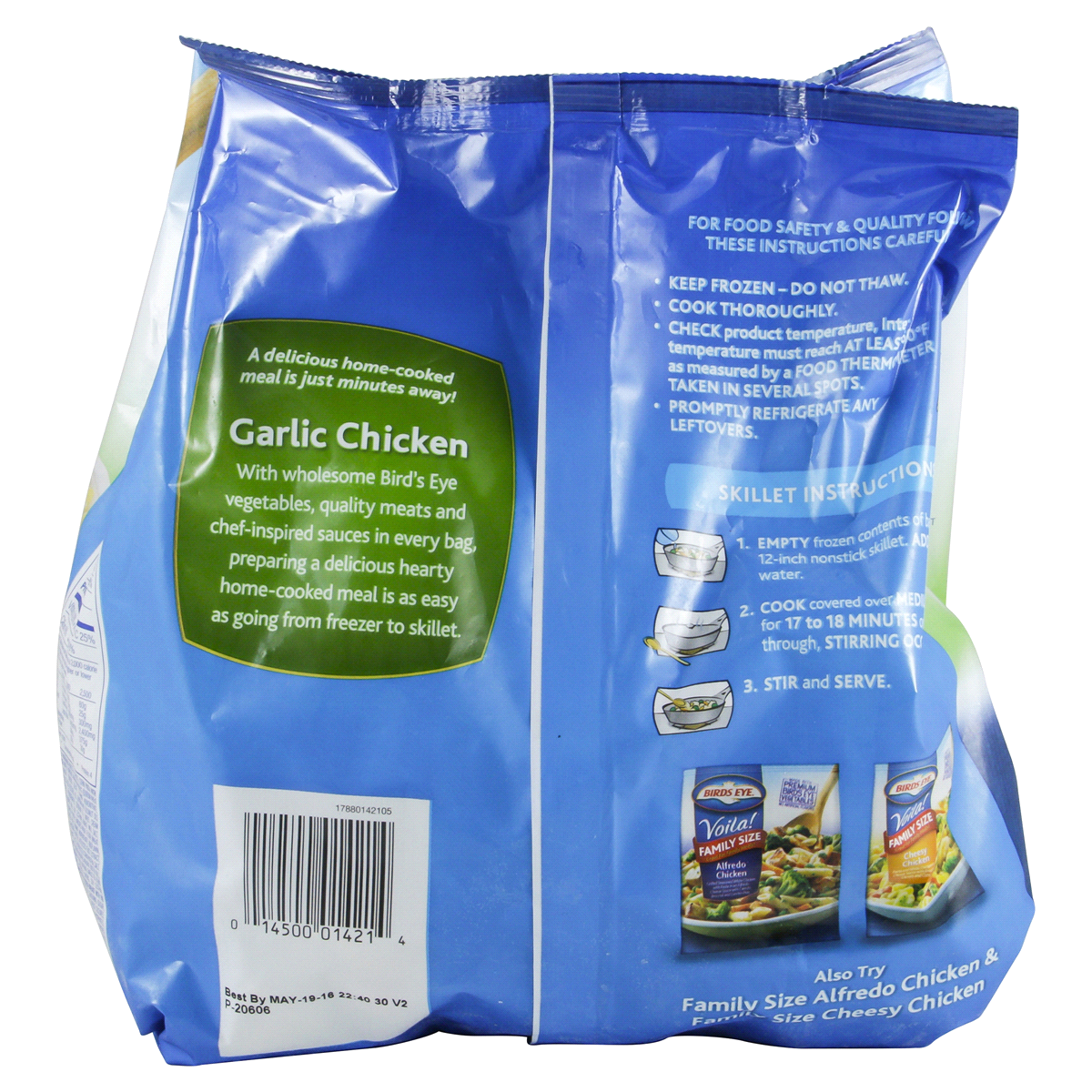 slide 2 of 4, Birds Eye Voila Family Size Garlic Chicken, 42 oz