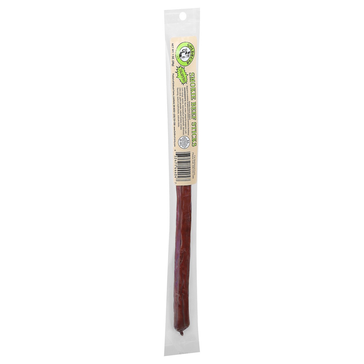 slide 6 of 9, Goldrush Jalapeno Smokie Beef Stick, 1.25 oz