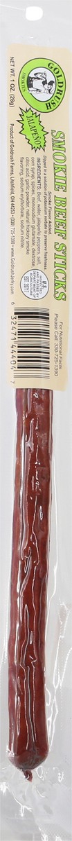 slide 5 of 9, Goldrush Jalapeno Smokie Beef Stick, 1.25 oz