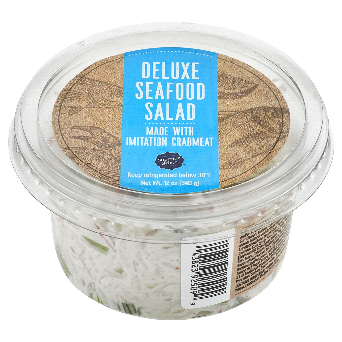 slide 1 of 1, Simply Superior Deluxe Seafood Salad, 12 oz