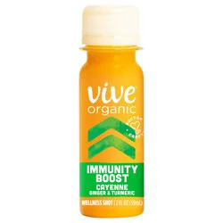 Vive Organic Immunity Boost Cayenne, Ginger & Turmeric Shot - 2 fl oz