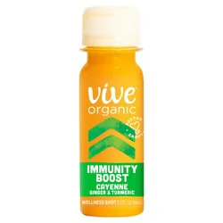 Vive Organic Immunity Boost Cayenne, Ginger & Turmeric Shot (2oz bottle)
